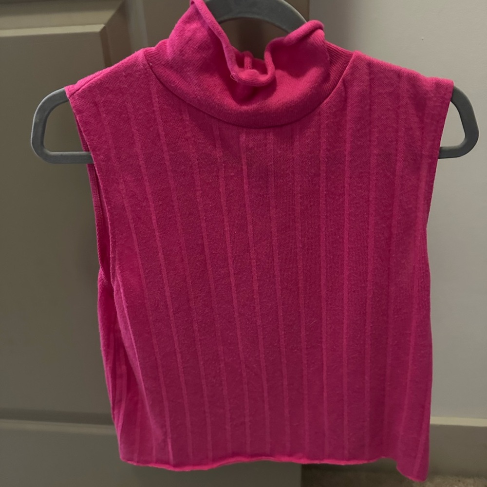 Zara pink sweater vest/tanktop